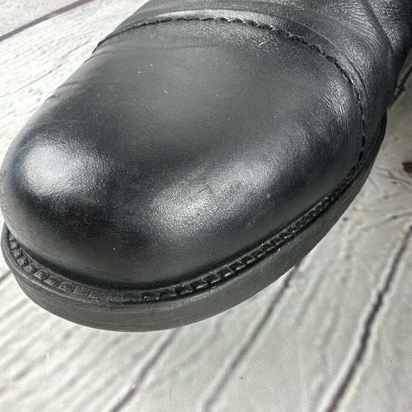 Chaps Dress Shoes Men\'s Size 12 W Black Leather Oxford Cap Toe 96-26844 Lace‎ Up